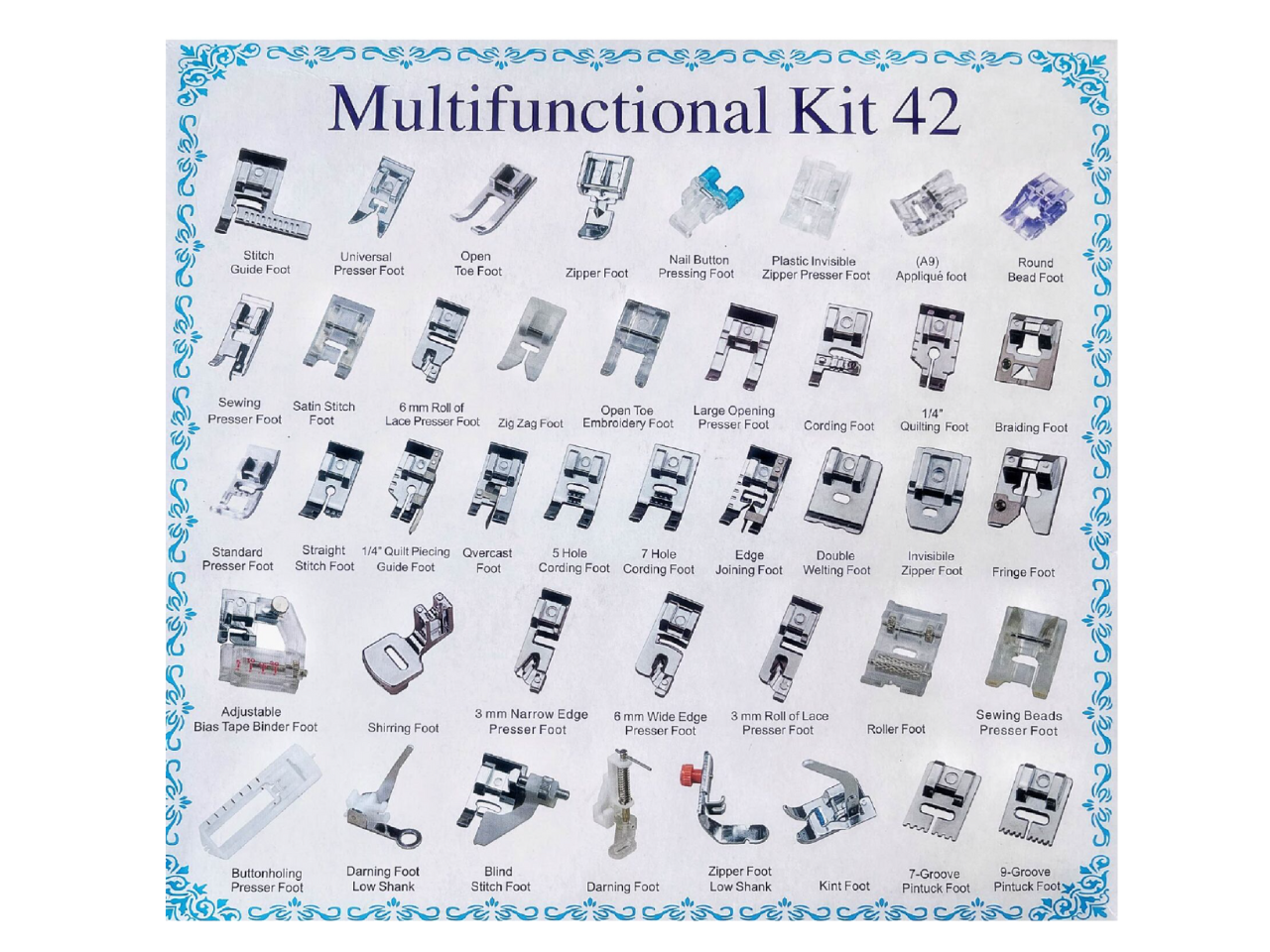 SINGER 42 Piece Sewing Machine Accessory Foot Set